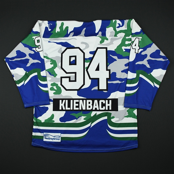 Grace Klienbach - Connecticut Whale - Game-Issued Military Appreciation Jersey - Feb. 25, 2018