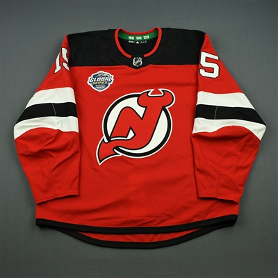 Nick Lappin - New Jersey Devils - 2018 NHL Global Series - Game-Issued Jersey
