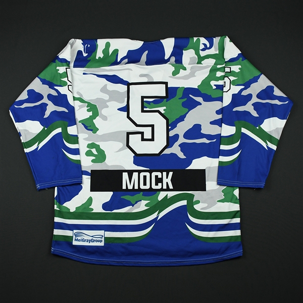 Stephanie Mock - Connecticut Whale - Game-Worn Military Appreciation Jersey - Feb. 25, 2018
