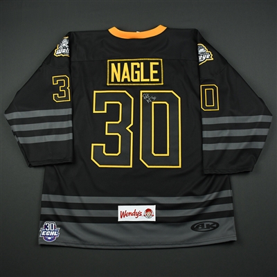 Pat Nagle - Toledo Walleye - 2018 Golden Goalie - Warmup-Worn Autographed Jersey - Worn Mar. 2, 2018