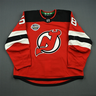 Kevin Rooney - New Jersey Devils - 2018 NHL Global Series - Game-Issued Jersey
