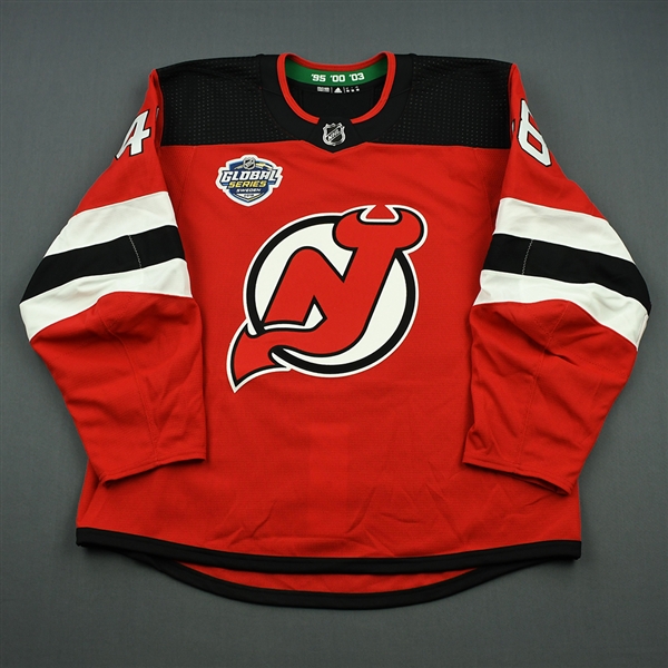Ty Smith - New Jersey Devils - 2018 NHL Global Series - Game-Issued Jersey