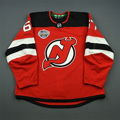 Marian Studenic - New Jersey Devils - 2018 NHL Global Series - Game-Issued Jersey