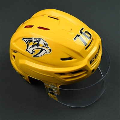 P.K. Subban - Nashville Predators - Game-Worn Helmet - 2017-18 NHL Regular Season and Stanley Cup Playoffs