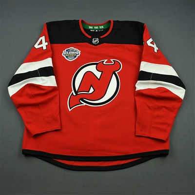 Miles Wood - New Jersey Devils - 2018 NHL Global Series - Game-Worn Jersey