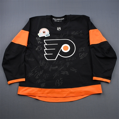 Team Autographed Jersey - Philadelphia Flyers - 42nd Flyers Wives Carnival - Signed by 27 Players