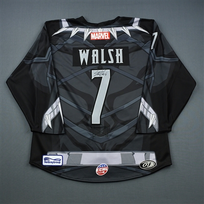 Shane Walsh - Florida Everblades - 2018-19 MARVEL Super Hero Night - Game-Issued Autographed Jersey, and Socks