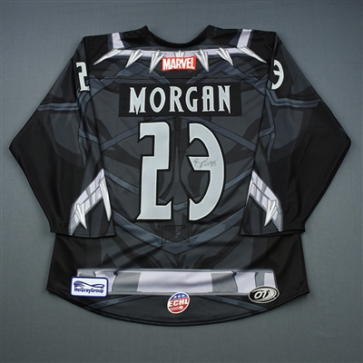 Brian Morgan - Florida Everblades - 2018-19 MARVEL Super Hero Night - Game-Issued Autographed Jersey, and Socks