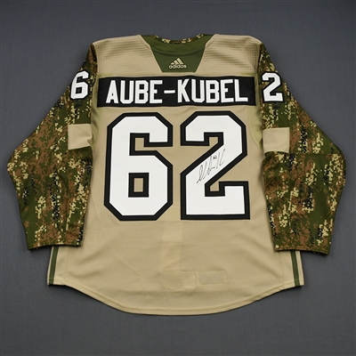 Nicolas Aube-Kubel - Philadelphia Flyers - 2018 Military Appreciation Night - Warmup-Worn Autographed Jersey