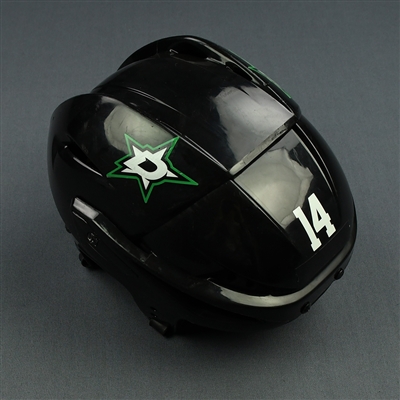 Jamie Benn - Dallas Stars - Game-Worn Black Helmet - 2016-17 Season