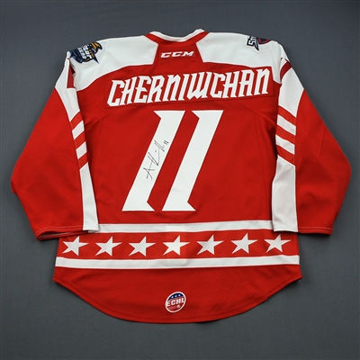 Andrew Cherniwchan - 2019 CCM/ECHL All-Star Classic - East - Game-Worn Autographed Jersey w/Socks - Round 1, Round-Robin, Games 1,4,5