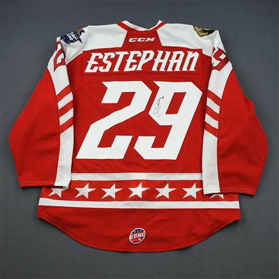 Giorgio Estephan - 2019 CCM/ECHL All-Star Classic - East - Game-Worn Autographed Jersey w/Socks - Round 1, Round-Robin, Games 1,4,5