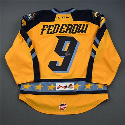 Sam Federow - 2019 CCM/ECHL All-Star Classic - Hooks - Game-Worn Autographed w/ socks Jersey