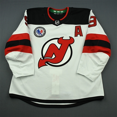 Taylor Hall - New Jersey Devils - 2018 Hockey Hall of Fame Game - Game-Worn 2nd & 3rd Period Only Jersey w/A - November 9