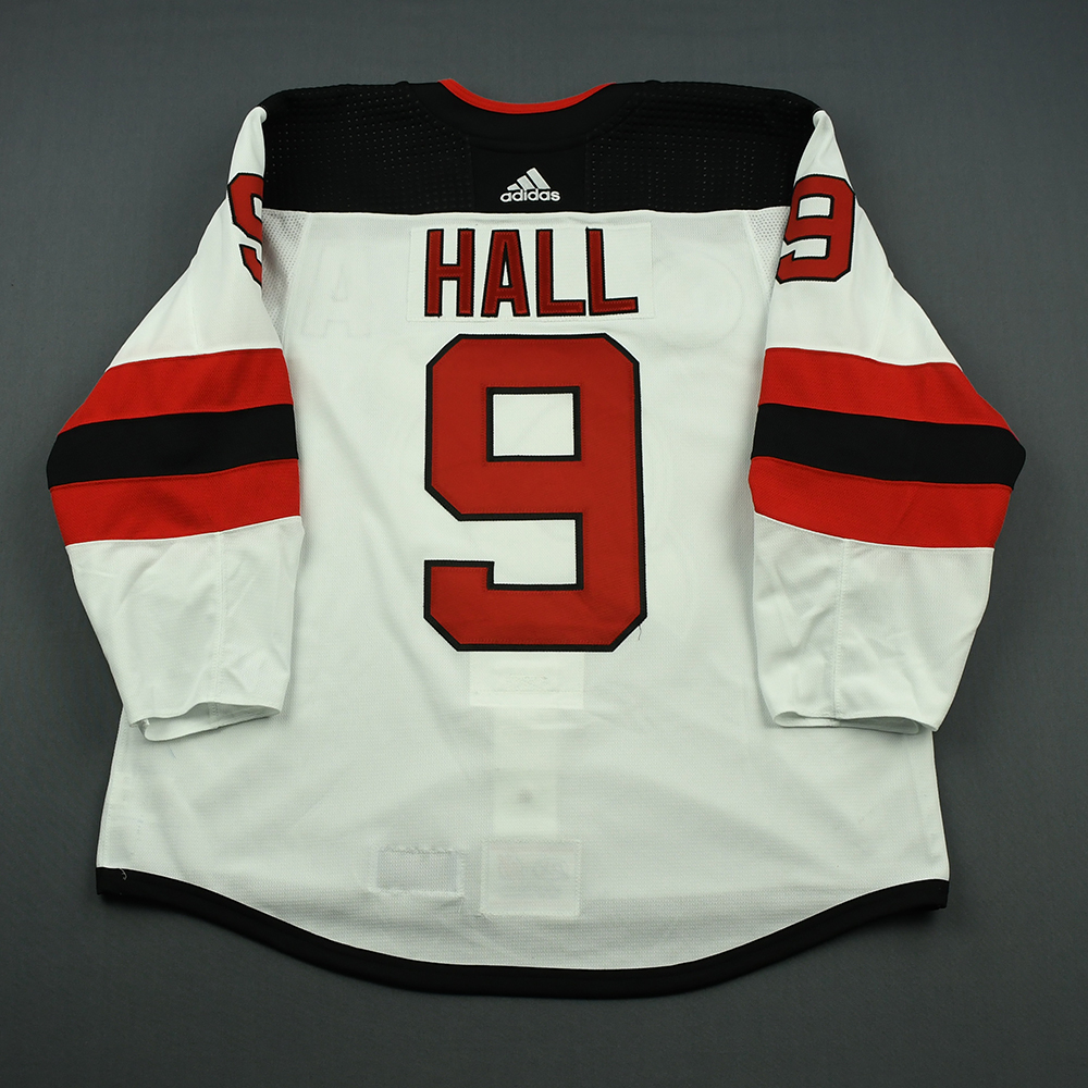 Lot Detail - Taylor Hall - New Jersey Devils - 2018 Hockey Hall of Fame Game - Game ...