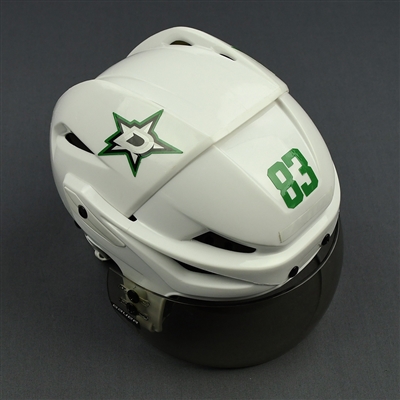 Ales Hemsky - Dallas Stars - Game-Worn White Helmet - 2016-17 Season