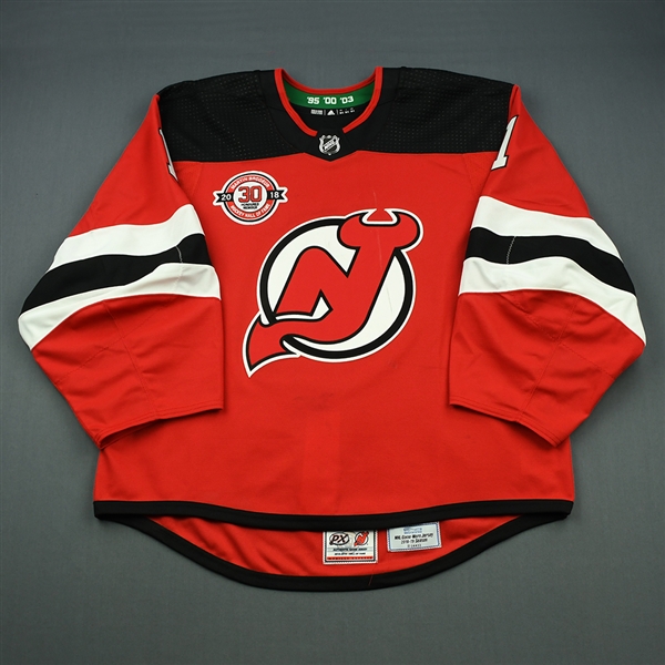  Keith Kinkaid - New Jersey Devils - Martin Brodeur Hockey Hall of Fame Honoree - Game-Worn Jersey - Nov. 13