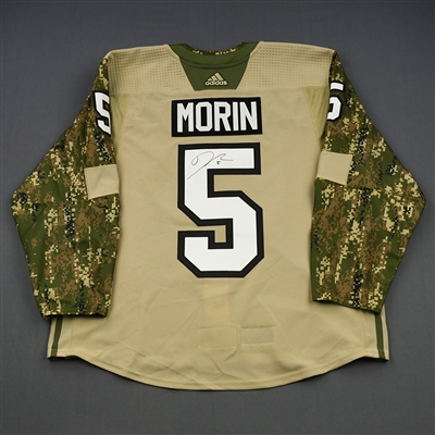 Samuel Morin - Philadelphia Flyers - 2018 Military Appreciation Night - Warmup-Issued Autographed Jersey