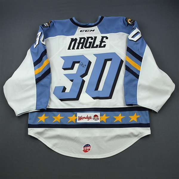 Pat Nagle - 2019 CCM/ECHL All-Star Classic - Fins - Game-Worn Autographed w/ socks Jersey