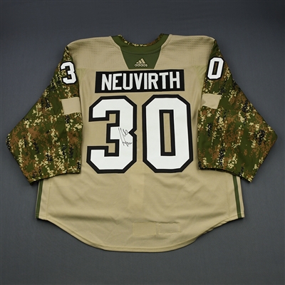 Michal Neuvirth - Philadelphia Flyers - 2018 Military Appreciation Night - Warmup-Issued Autographed Jersey