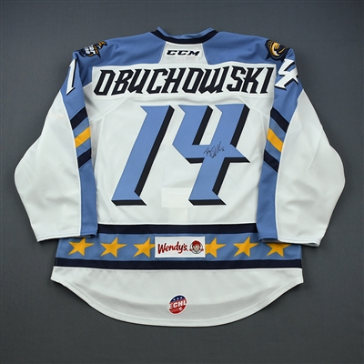 Ryan Obuchowski- 2019 CCM/ECHL All-Star Classic - Fins - Game-Issued Jersey