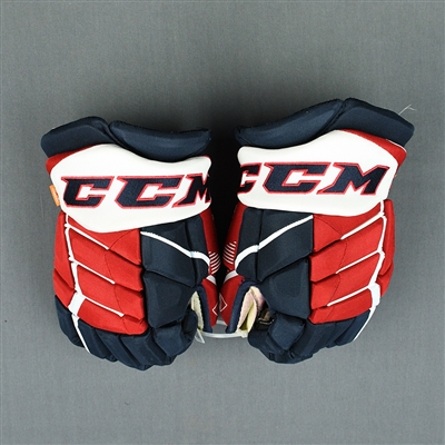 Alex Ovechkins 1000th NHL Game - Game-Worn Gloves - Photo-Matched