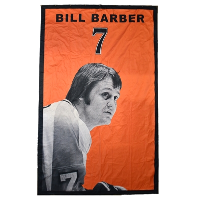 Bill Barber - Philadelphia Flyers - Retired Number Banner from Wells Fargo Center
