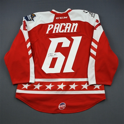 David Pacan - 2019 CCM/ECHL All-Star Classic - East - Game-Worn Autographed Jersey w/Socks - Round 1, Round-Robin, Games 1,4,5