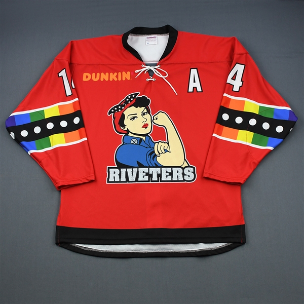 Madison Packer - Metropolitan Riveters - Game-Issued You Can Play Autographed Jersey w/A - Feb. 2, 2019