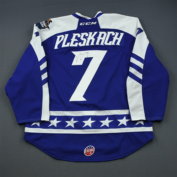 Adam Pleskach - 2019 CCM/ECHL All-Star Classic - West - Game-Worn Autographed Jersey w/Socks - Round 1, Round-Robin, Games 2,3,5