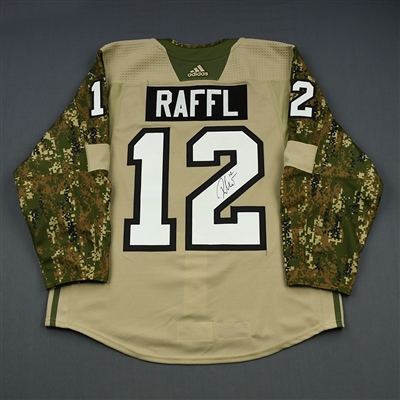 Michael Raffl - Philadelphia Flyers - 2018 Military Appreciation Night - Warmup-Issued Autographed Jersey