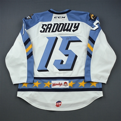 Dylan Sadowy - 2019 CCM/ECHL All-Star Classic - Fins - Game-Worn Autographed w/ socks Jersey