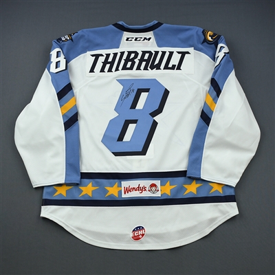 Sam Thibault - 2019 CCM/ECHL All-Star Classic - Fins - Game-Worn Autographed w/ socks Jersey