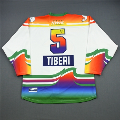 Kim Tiberi - Connecticut Whale - Game-Worn You Can Play Autographed Jersey - Feb. 25, 2019