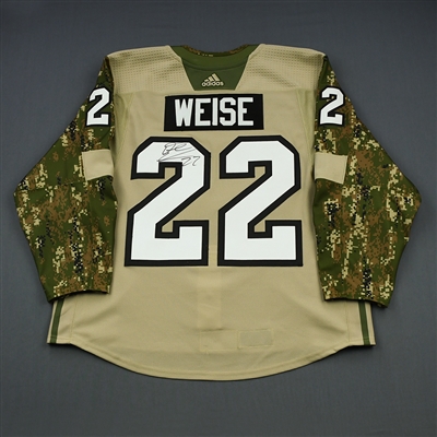 Dale Weise - Philadelphia Flyers - 2018 Military Appreciation Night - Warmup-Worn Autographed Jersey