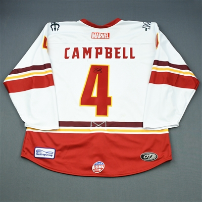 Sean Campbell - Maine Mariners - 2018-19 MARVEL Super Hero Night - Game-Worn Autographed Jersey and Socks 