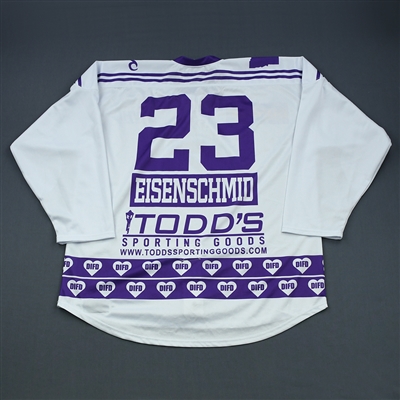 Tanja Eisenschmid - Minnesota Whitecaps - Warm-Up Game-Issued DIFD White Jersey - March 2, 2019