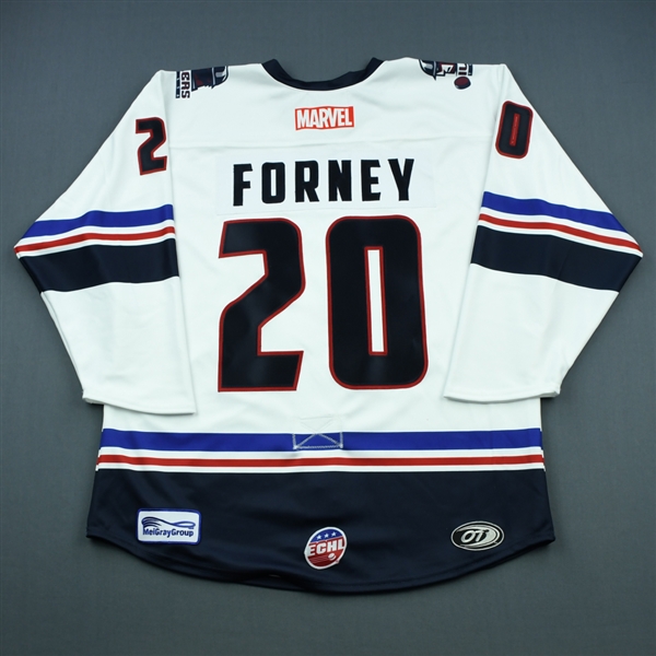 Chris Forney - Tulsa Oilers - 2018-19 MARVEL Super Hero Night - Game-Issued Jersey