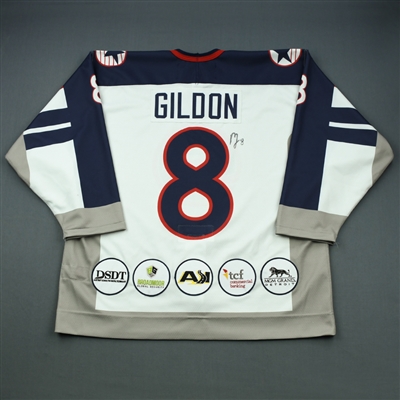 Michael Gildon - 2019 U.S. NTDP U-18 - Military Appreciation ‘98 Throwback Salute To Heroes Game-Worn Autographed Jersey