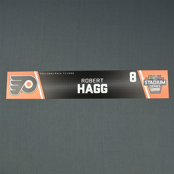 Robert Hagg - 2019 NHL Stadium Series - Locker Room Nameplate