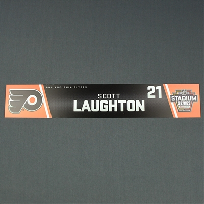 Scott Laughton - 2019 NHL Stadium Series - Locker Room Nameplate