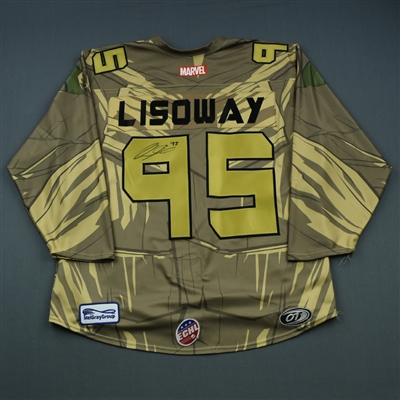 Quintin Lisoway - Rapid City - 2018-19 MARVEL Super Hero Night - Game-Issued Jersey and Socks 