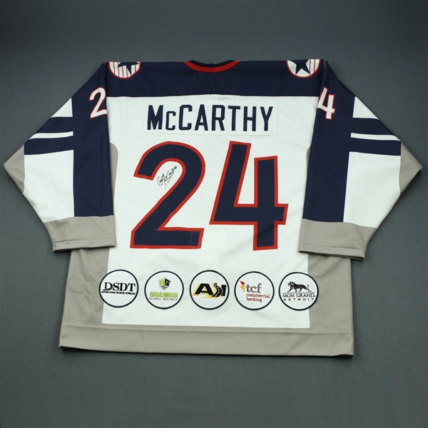 Case McCarthy - 2019 U.S. NTDP U-18 - Military Appreciation ‘98 Throwback Salute To Heroes Game-Worn Autographed Jersey
