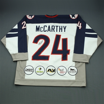Case McCarthy - 2019 U.S. NTDP U-18 - Military Appreciation ‘98 Throwback Salute To Heroes Game-Worn Autographed Jersey