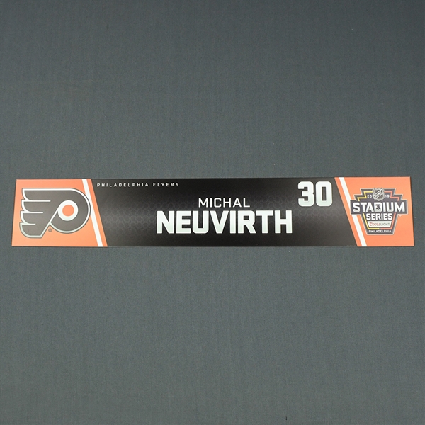 Michal Neuvirth- 2019 NHL Stadium Series - Locker Room Nameplate