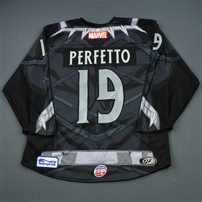 Stephen Perfetto - Tulsa Oilers - 2018-19 MARVEL Super Hero Night - Game-Issued Jersey