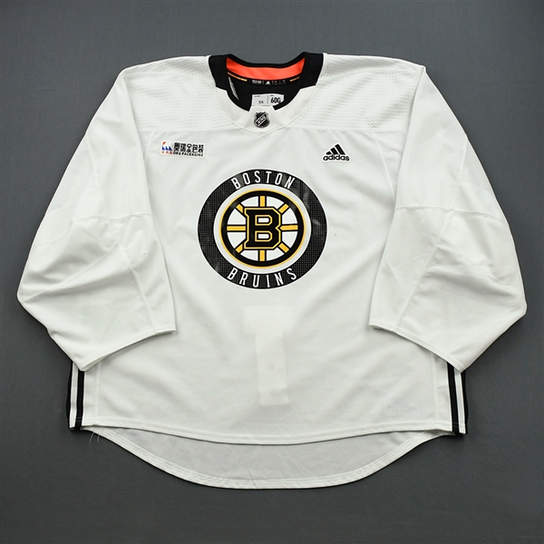Zdeno Chara - 18-19 - White - Stanley Cup Final Practice Worn Jersey w/ O.R.G. Packaging Patch 