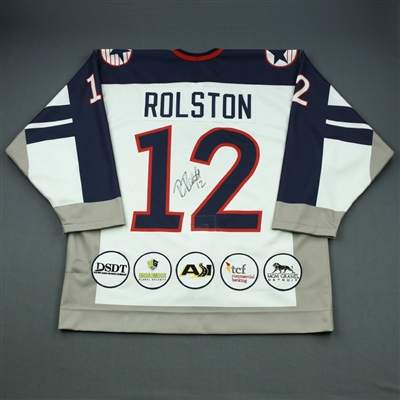 Ryder Rolston - 2019 U.S. NTDP U-18 - Military Appreciation ‘98 Throwback Salute To Heroes Game-Worn Autographed Jersey
