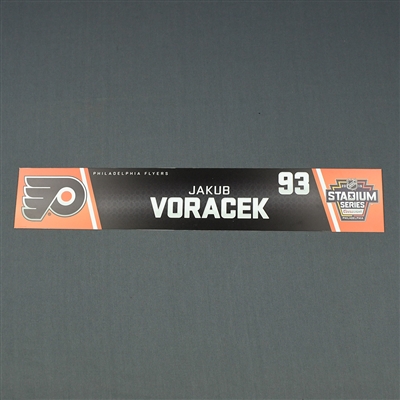 Jakub Voracek - 2019 NHL Stadium Series - Locker Room Nameplate