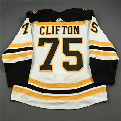 Connor Clifton - 2019 Hockey Hall of Fame Game - Game-Worn Jersey - November 15